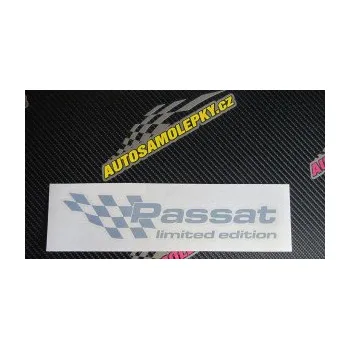 Polep vozidla SAMOLEPKA Passat limited edition levá (10 - červená) NA AUTO, NÁLEPKA, FÓLIE, POLEP, TUNING, VLASTNÍ TEXT, TISK, AUTOSAMOLEPKY.cz, POLEPY, OBRÁZEK, LOGO, SAMOLEPKY