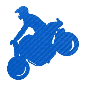 Samolepící dekorace SAMOLEPKA Motorka 044 levá motokros (57 - 3D karbon modrý) NA AUTO, NÁLEPKA, FÓLIE, POLEP, TUNING, VLASTNÍ TEXT, TISK, AUTOSAMOLEPKY.cz, POLEPY, OBRÁZEK, LOGO, SAMOLEPKY