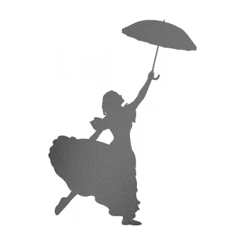 Polep vozidla SAMOLEPKA Dáma s deštníkem 001 levá (41 - grafitová metalíza) NA AUTO, NÁLEPKA, FÓLIE, POLEP, TUNING, VLASTNÍ TEXT, TISK, AUTOSAMOLEPKY.cz, POLEPY, OBRÁZEK, LOGO, SAMOLEPKY