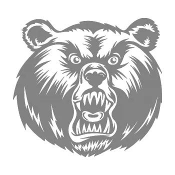 Samolepící dekorace SAMOLEPKA Medvěd 005 pravá (17 - šedá) NA AUTO, NÁLEPKA, FÓLIE, POLEP, TUNING, VLASTNÍ TEXT, TISK, AUTOSAMOLEPKY.cz, POLEPY, OBRÁZEK, LOGO, SAMOLEPKY