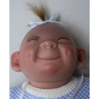 Panenka Smíšek v modrém pyžamu od firmy Lamagik ze Španělska (španělský šklebík - 28 cm)