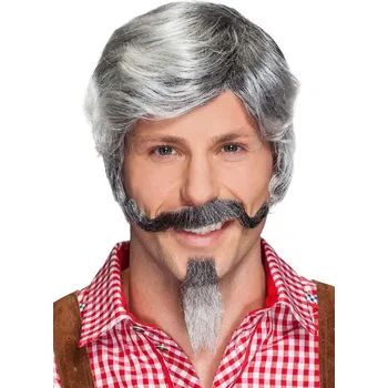 Karnevalový kostým Vousy s knírkem - Šedé