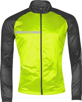 Cyklistická bunda Force Windpro Kid fluo/černá