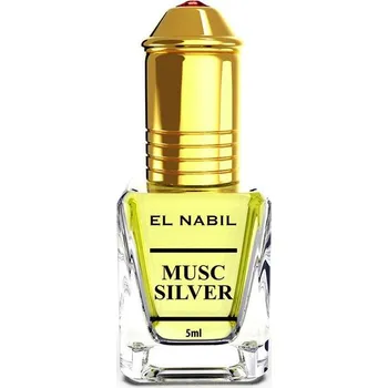 Unisex parfém MUSC SILVER - dámský a pánský parfémový olej El Nabil - roll-on 5 ml