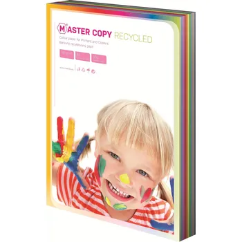Papír Barevný papír A4 80g Master Copy EKO duha, 10 barev, 500 listů