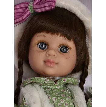 Panenka Realistická panenka holčička Simonka s copánky od firmy Berjuan (My Girl Trenzas)