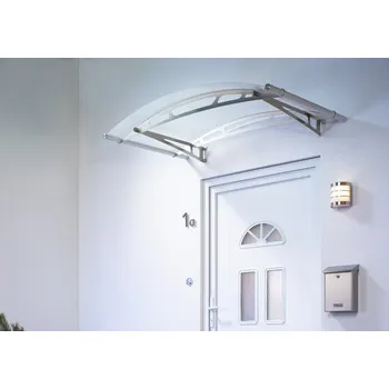 Stříška nad vchodové dveře Oblouková stříška Lightline 148 x 91 cm, čirá