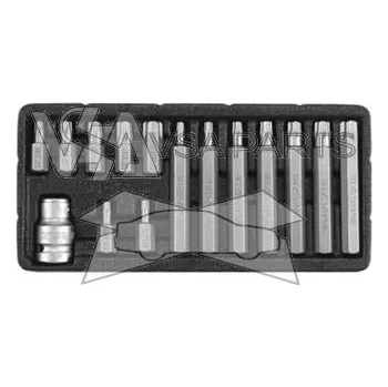 Bit YATO Sada bitů TORX s otvorem, 15 ks