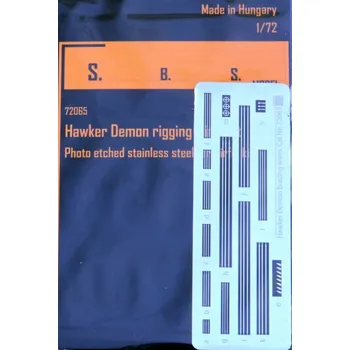 Plastikový model S.B.S model 1/72 Hawker Demon rigging wire PE set (AIRFIX)
