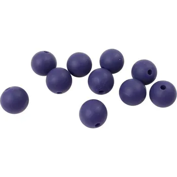 Příze Silikonový korálek 15mm Tmavě fialový (Silikonový korálek 15mm Tmavě fialový)