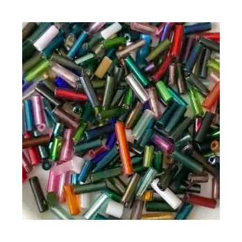 Dětské navlékací korálky Rokajl různobarevné tyčinky 5mm - 8mm