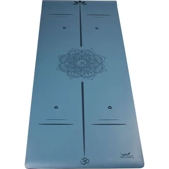 podložka na cvičení Yogacentrum PU podložka na jógu Mandala OHM Blue