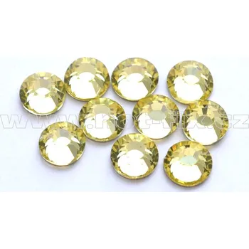hot-fix celobroušené kameny Premium barva CBP/111 Jonquil /zlatá, sada 4x144ks barva: barva CBP/111 Jonquil /zlatá, prodejní balení: sada 4x144ks (balení SS6, SS10, SS16 a SS20 po 1grs)