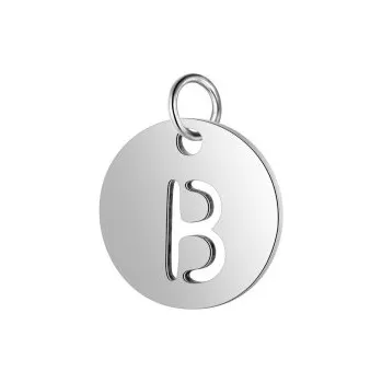 Přívěsek Přívěsek písmeno B 12x12mm chirurgická ocel