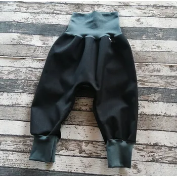 Dívčí kalhoty Yháček Softshellové kalhoty Yháček, podzim, černá/antracit Velikost: 104