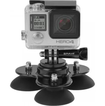 Puluz držák s přísavkami pro kamery GoPro - černý