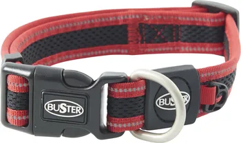 Obojek pro psa Kruuse Buster Airmesh reflexní XL červený 48-78 cm/25 mm 