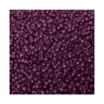 Dětské navlékací korálky Rokajl 8/0 tmavě růžová mléčná