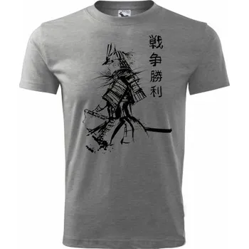 Pánské oblečení STRIKER Tričko samuraj Barva: Šedá, Velikost: L