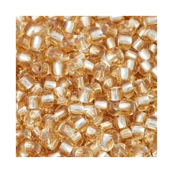 Dětské navlékací korálky Rokajl Preciosa 1. jakost 8/0 zlatá č. 068