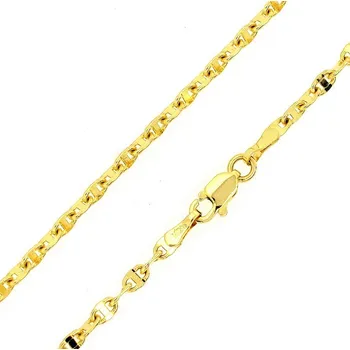 Řetízek Zlatý řetízek na krk typ Háčko 55 cm