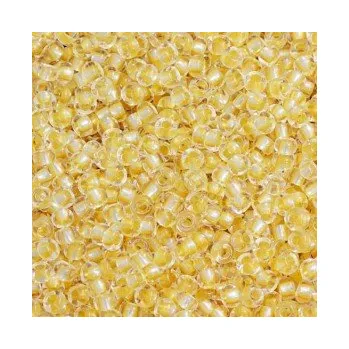 Dětské navlékací korálky Rokajl 9/0 krémový průtah