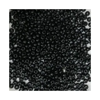 Dětské navlékací korálky Rokajl Preciosa 1. jakost 11/0 černá č. 031
