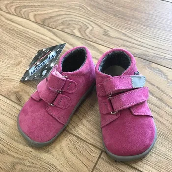 Dívčí polobotky Beda barefoot Celoroční boty s membránou - REBECCA (semiš), Boty Beda Velikost: 26