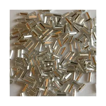 Dětské navlékací korálky Rokajl preciosa 1. jakost stříbrné tyčinky (5 mm)