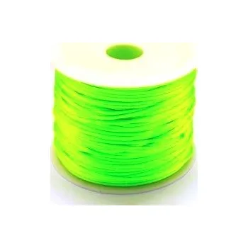 Korálek Saténová šňůra neonová zelená 1,0mm (5m)