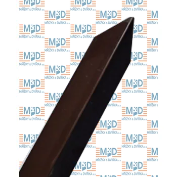 rohová lišta Ochranný roh zdiva z hliníkového plechu hnědý 1 m (hnědý ochranný roh 1m, 1,25m a 1,5m)