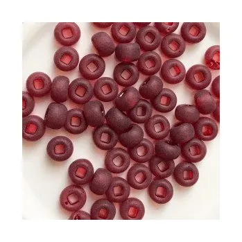 Dětské navlékací korálky Rokajl Preciosa 1. jakost vínová č. 156