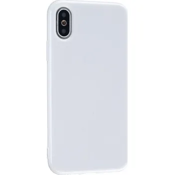 Pouzdro na mobilní telefon Ochranný silikonový kryt pro iPhone XS Max - bílý
