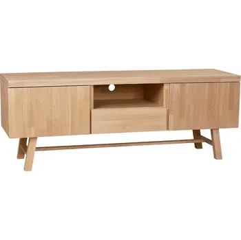 Televizní stolek ROWICO Dřevěný TV stolek BROOKLYN světlý dub 108597