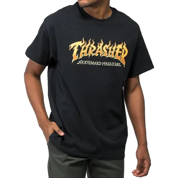 tričko Thrasher Fire Logo - Black M