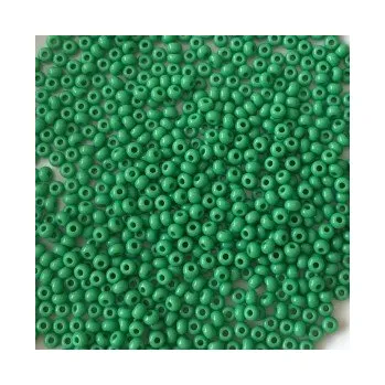 Dětské navlékací korálky Rokajl Preciosa 1. jakost 11/0 zelená č. 195