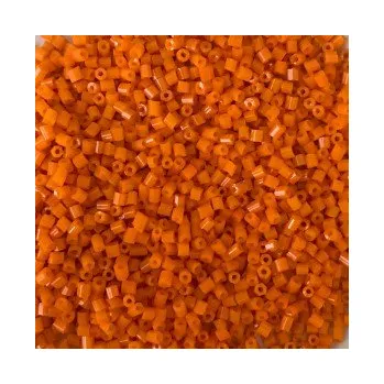Dětské navlékací korálky Rokajl oranžové minityčinky (2mm) (13/0)