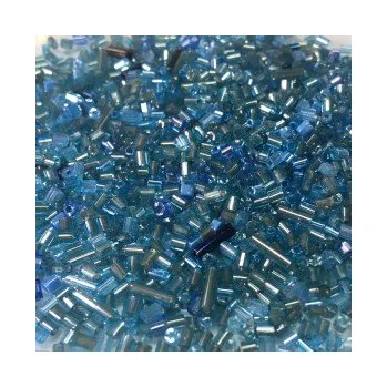 Dětské navlékací korálky Rokjal světle modrý mix tyčinek (1-6mm)