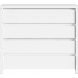 Zásuvková komoda KASPIAN KOM4S bílá 105x92x40 (SxVxH)