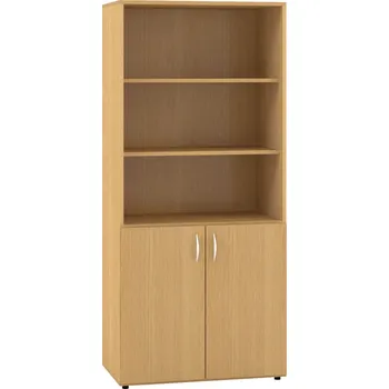 Policová skříň Skříň 2M/3M Dveře/NIKA - 800 x 470 x 1780, Divoká hruška