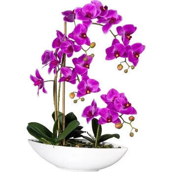 umělá květina Umělá Orchidej fialová v květináči, 60cm