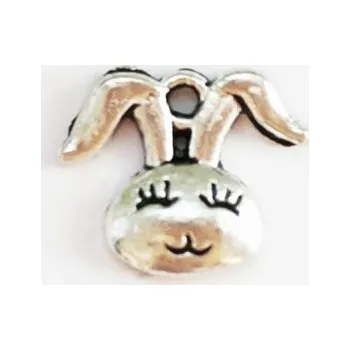 Přívěsek Přívěsek hlava zajíce 14x12mm