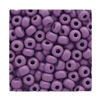 Dětské navlékací korálky Rokajl 6/0 fialová - pastelová