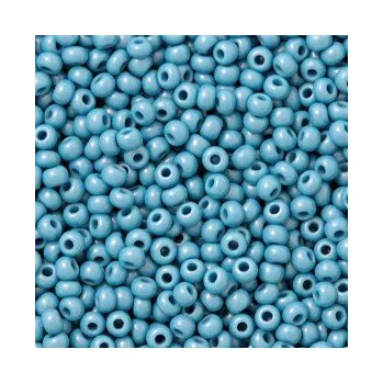 Dětské navlékací korálky Rokajl 12/0 světle modrá