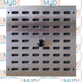Větrací mřížka Větrací mřížka 190x340 mm nerezová uzavíratelná (190*340 mm nerezová, uzavíratelná, posuvná )