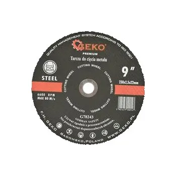 Řezný kotouč Kotouč řezný na kov, 230x2,5mm GEKO