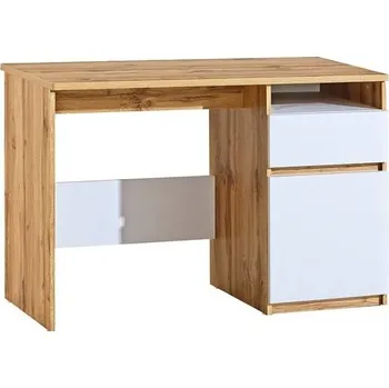 Dětský stůl Psací stůl s úložným prostorem Arca 7 - arktická bílá/dub wotan