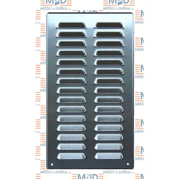 Větrací mřížka Větrací mřížka 190x340 mm nerezová (190*340 mm nerezová větrací mřížka)