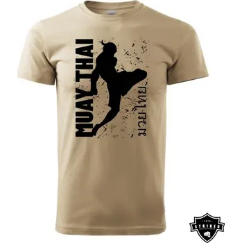 Pánské tričko STRIKER Tričko Muay thai 2 Barva: Písková, Velikost: XL