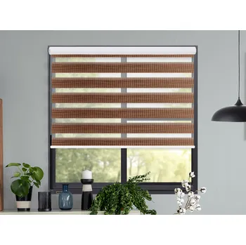 Roleta FEXI Zatemňovací Roleta Den a noc, Nature tmavý dub, B 015 v MAXI kazetě, 150x30 cm